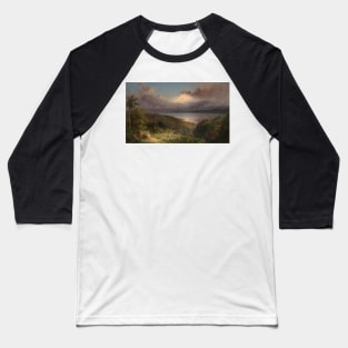 View of Cotopaxi by Frederic Edwin Church Baseball T-Shirt